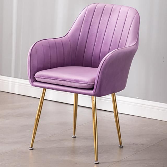 Wholesale Design Home Furniture Nordic Velvet Modern Luxury Dining Chairs with Metal Legs Black Gold