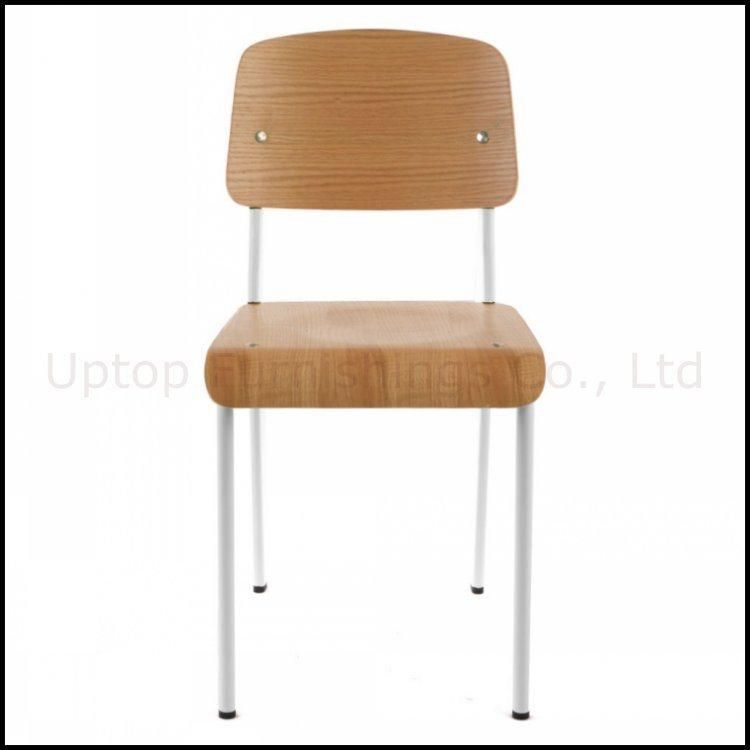 Classic Furniture Metal Leg Plywood Seat Standard Dining Chair (SP-BC336)