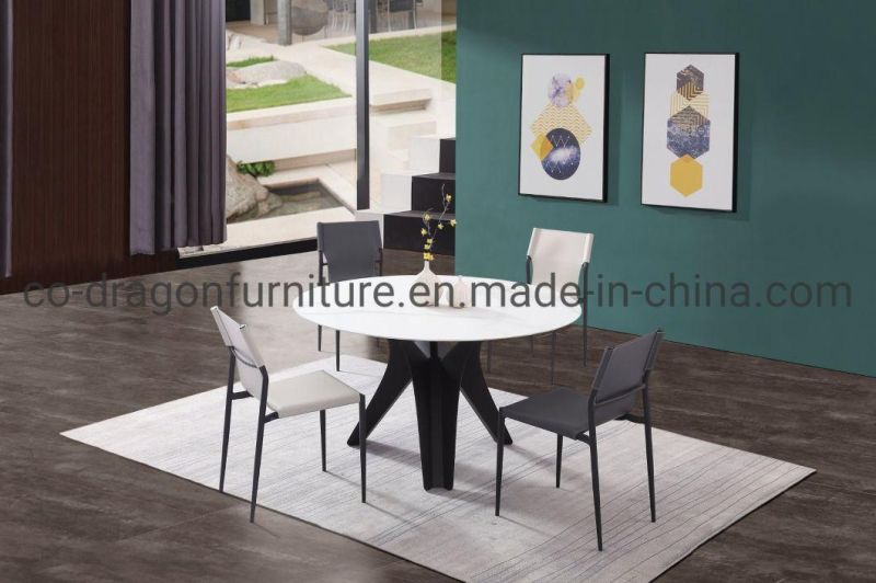 Modern Home Furniture Round Dining Table Sets with Marble Top