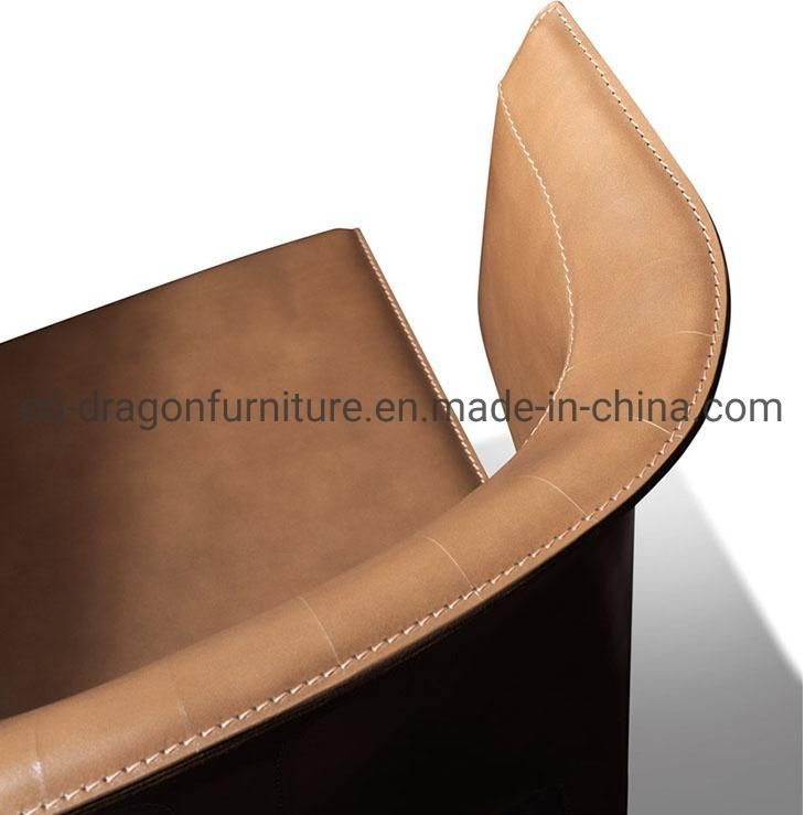 China Wholesale Luxury Steel Leather Dining Chair for Home Furniture