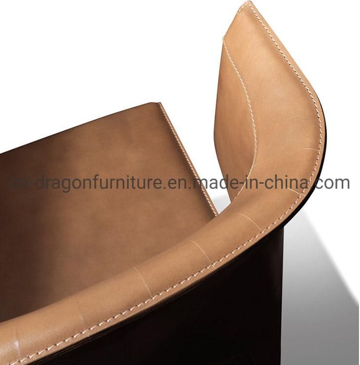 China Wholesale Luxury Steel Leather Dining Chair for Home Furniture