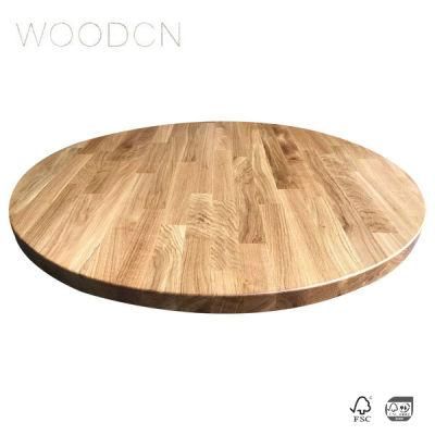 Solid White Oak Wood Butcher Block Dining Table Top