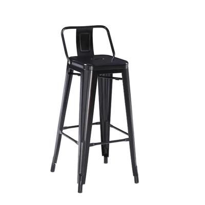 Metal Chair Black Sillas PARA Salon De Belleza Waiting Stool Metal Dining Chairs Chair Bar Luggage Cheap Wholesale Supplier