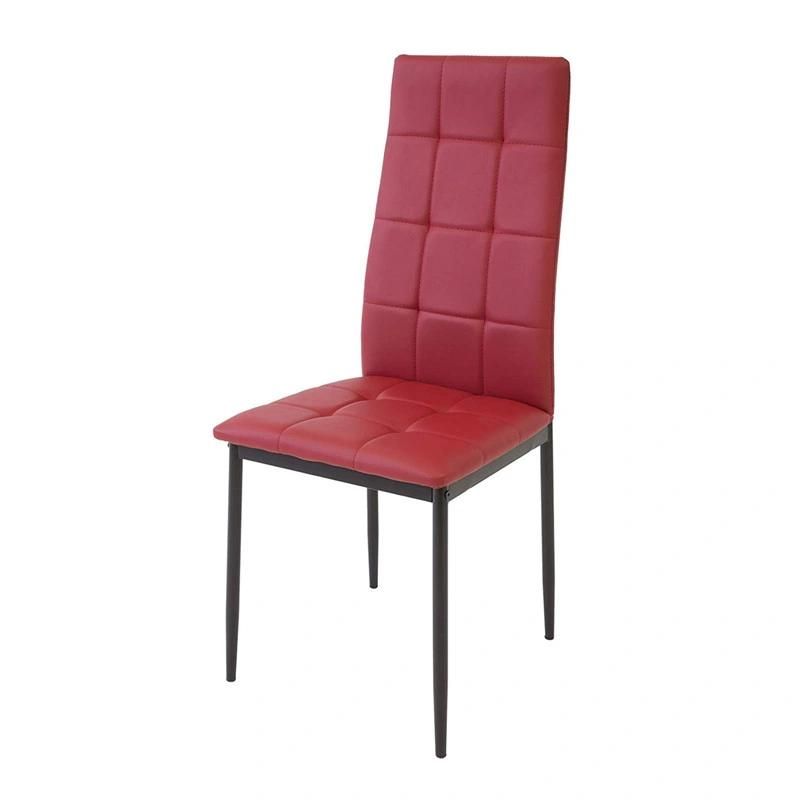 Modern Home Outdoor Restaurant Banquet Furniture Metal PU Leather Hotel Restaurant Dining Chair for Garden