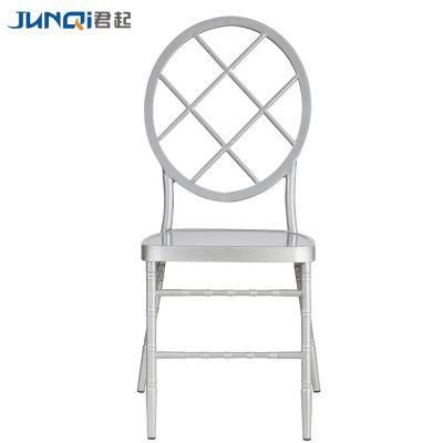 New Design Banquet Hall Dining Metal Round Back Chiavari Chair