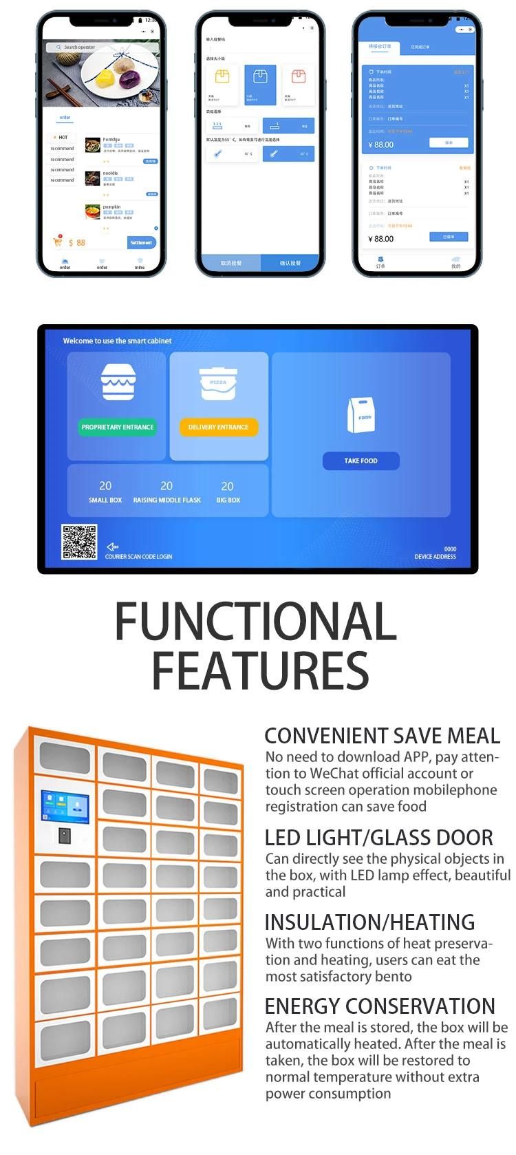 Transparent Heated Food Takeaway Cabinet for Hospitals and Schools