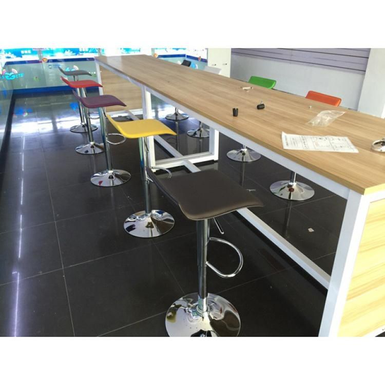 Mobile Phone Shop Staff Rotary Lift High Chair for Bar Table