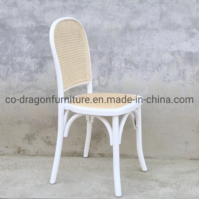 Wholesale Steel Banquet Chair with Rattan Wick for Dining Furniture