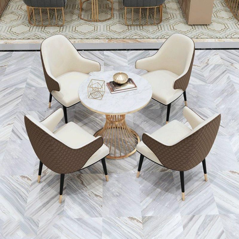 Fashionable PU Leatherlow Price Hotel Furniture Asian Cafe Chairs