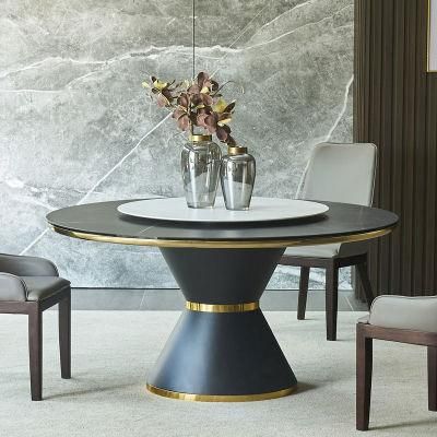 Round Rotary Colorful Household Dining Table