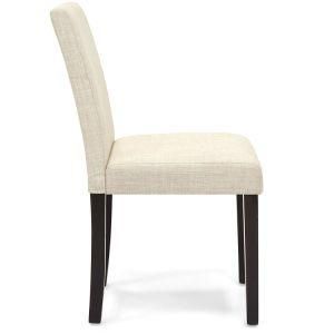 Beige Color Armless Dining Chairs
