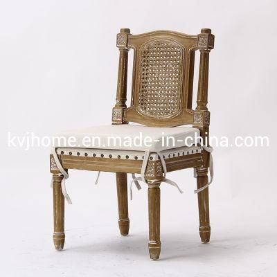 Kvj-7164b Vintage Wooden Louis Chair Kids Chair