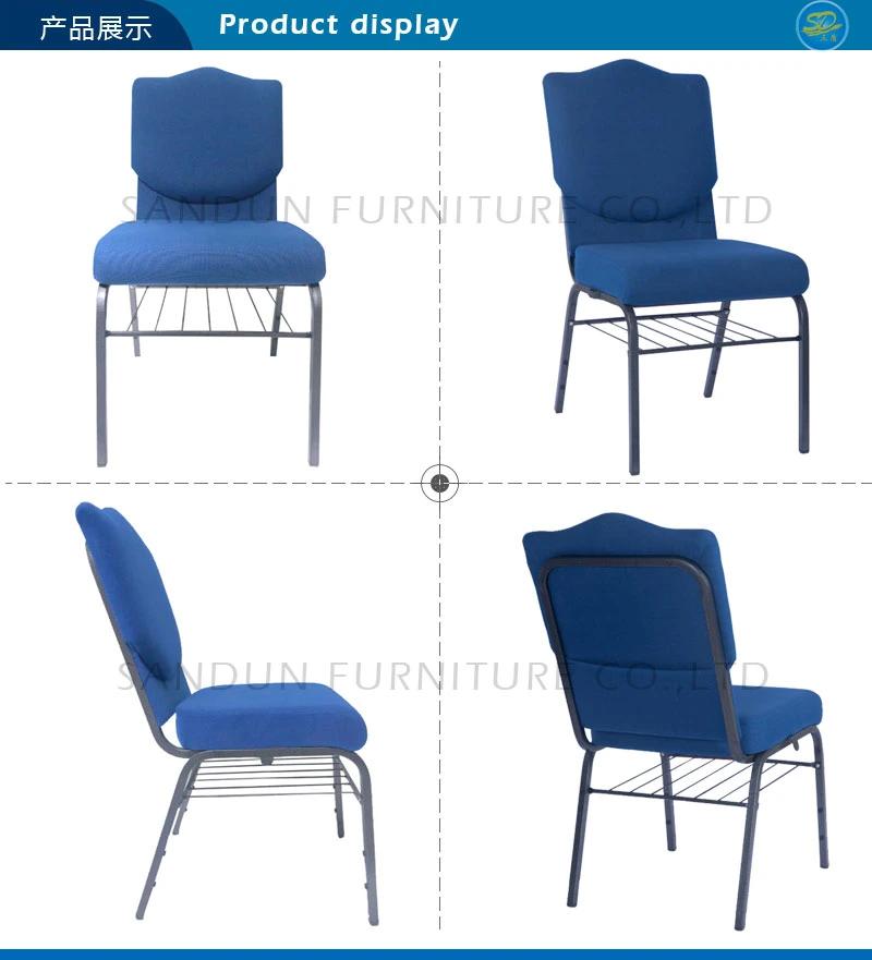 Cheap Price Special Design Strong Durable Metal Used Auditorium Church Chair