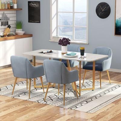 Wholesale European Design Dining Room Table Sets Stainless Steel Table