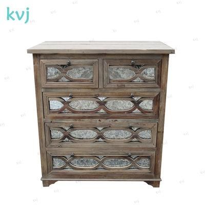 Kvj-7307 Solid Wood Vintage Antique Reclaimed Elm Standing Cabinet