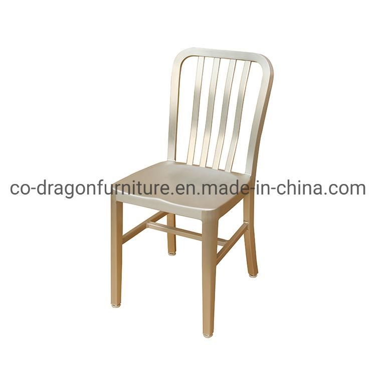 Fashion Wholesale Market Gold Steel Dining Chair for Banquet Furniture