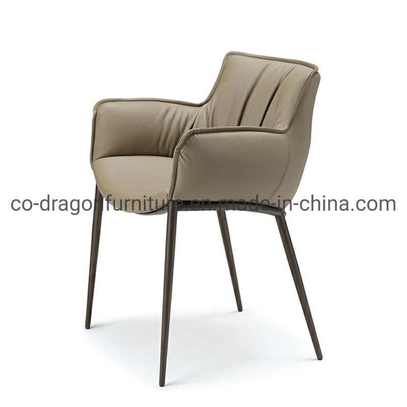 Hot Sale Metal Dining Chair with Arm for Dining Furniture