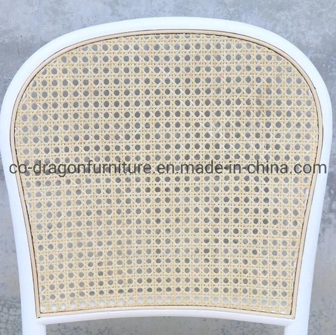 Wholesale Steel Banquet Chair with Rattan Wick for Dining Furniture