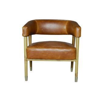 High Quality Genuine Leather Accent Chair with Reasonable Price