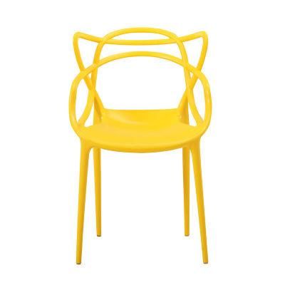 Plastic Rattan Armchairs Furniture Classic Sillas Plastic Dining Chairs for Indoor Outdoor Events