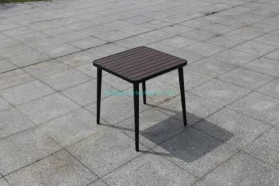 Hot Sale Fast Delivery High Quality Garden Table with 4 Seater Polywood Table Metal Commercial Outdoor Cafe Table Furniture