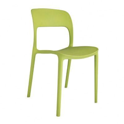Colored Dining Room Plastic Leisure Chair/Plastic Chair with Plastic Seat