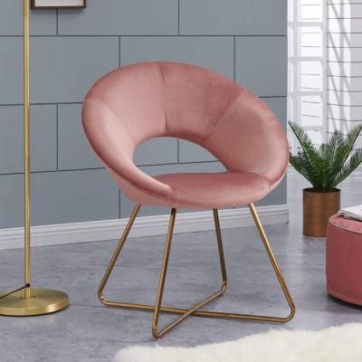 Dining Chair Fabric Restaurant Fabric Modern Dining Chair Luxury Chair and Fabric Arm Chair Home Furniture Restaurant Chair with Metal Legs