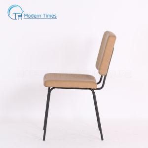 Outdoor Furniture Simple Design PP Seat Black Lacquer Legs Outdoor Dining Chair
