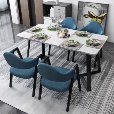 China Factory Promotion Price Modern Wooden Dining Room Table with Chair