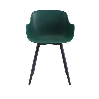 Modern Dining Room Powder Coated Legs Furniture Plastic Chair