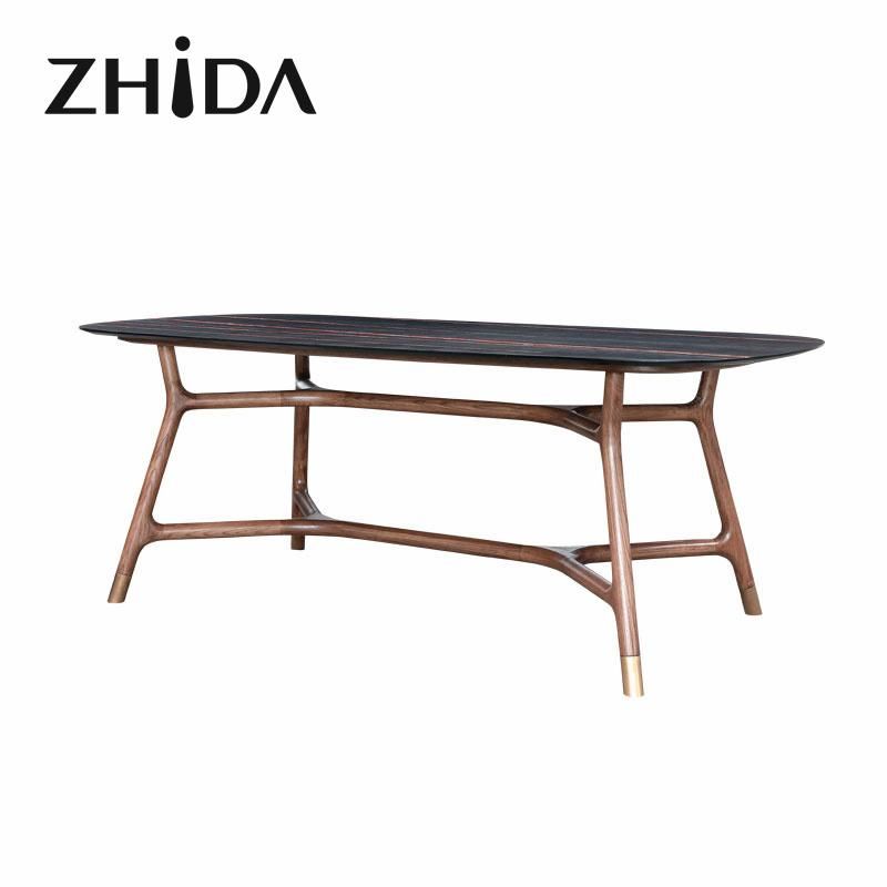 Luxury Square Marble Dining Table Set Furniture Imported Modern Dining Tables