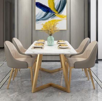 Preferred Factory Wholesale Marble Family Dining Room Dining Table