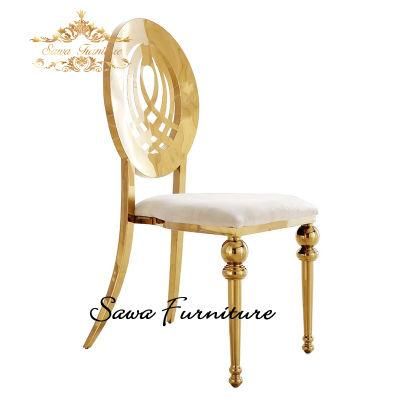 New Design Gold Wedding Stainless Steel Chair