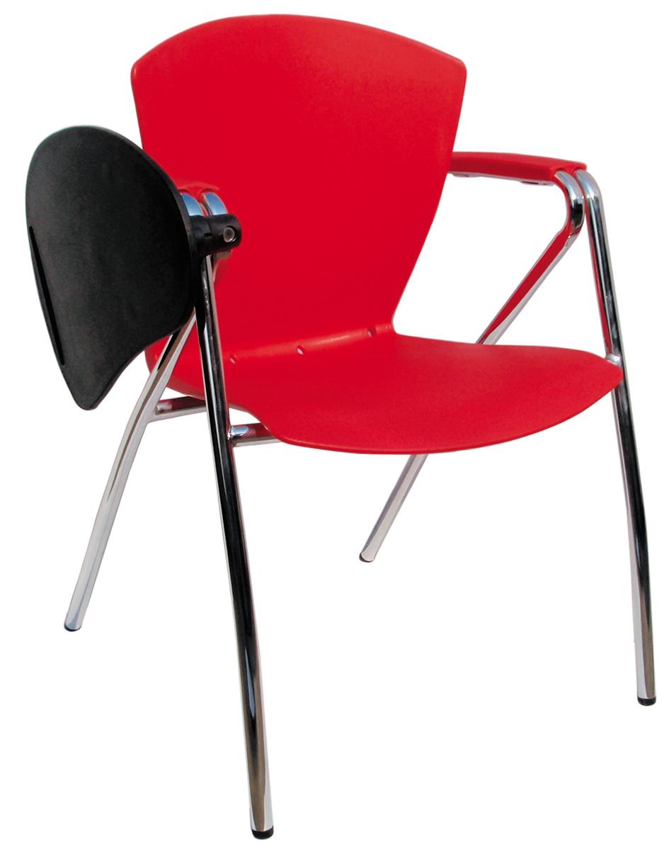 Modern Furniture Metal Leg Plastic Meeting Student Chair with Tablet