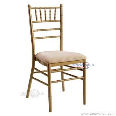 Used Stackable Cheap Event Furniture Tiffany Chair Stacking Iron Chiavari Chair for Wedding