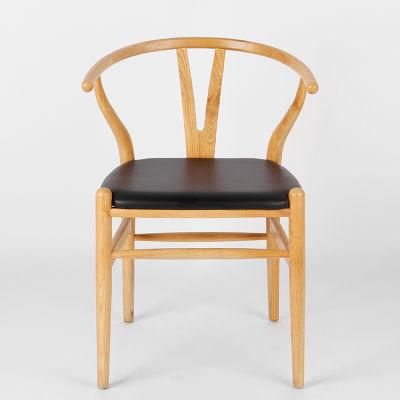 Kvj-6033f Home Furniture Restaurant PU Seat Wishbone Y Dining Chair