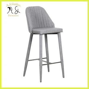 Modern Wine Bar Furniture Fabric Upholstered Bar Stool Chair