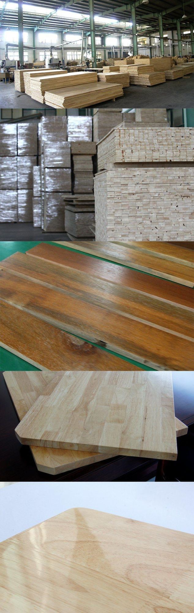 100% Solid Wood Rubber Wood Nice Dining Table