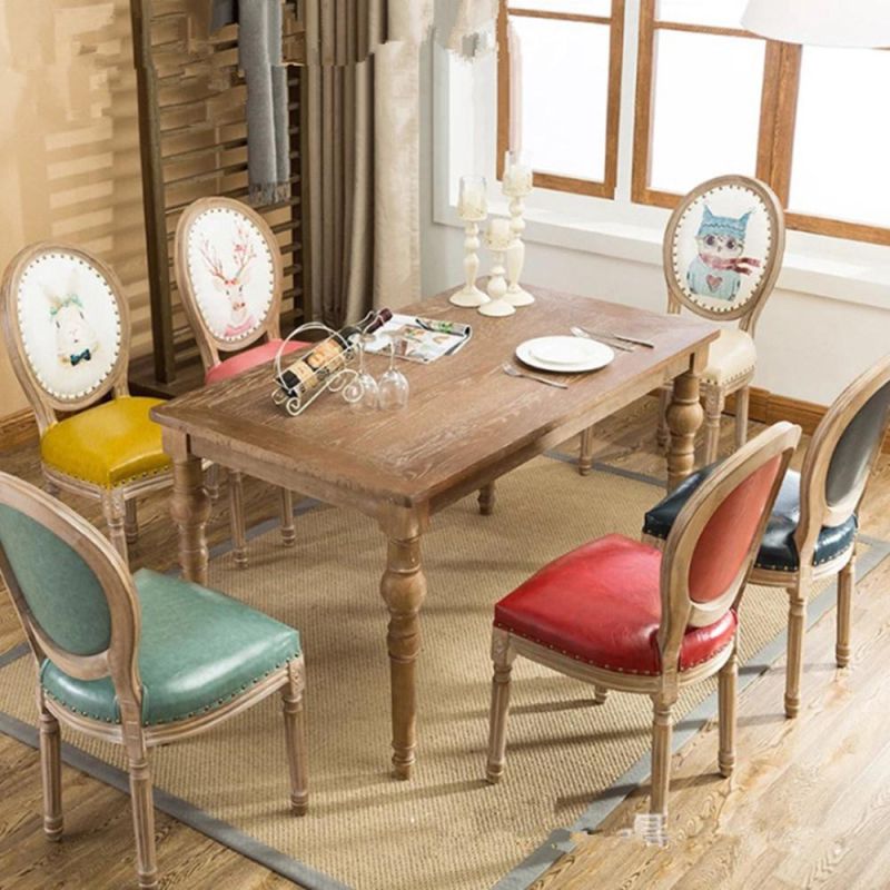 Wholesale French Room Furniture Solid Wood Dining Table&Chair Sets