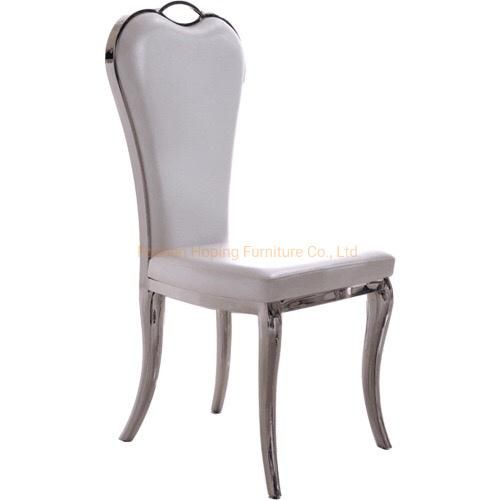 Red Modern Wedding Banquet Chair Home Furniture Metal Dining Chair for Restaurant