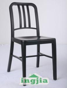 Iron Metal Black Painted Dining Navy Chair (JH-I07)
