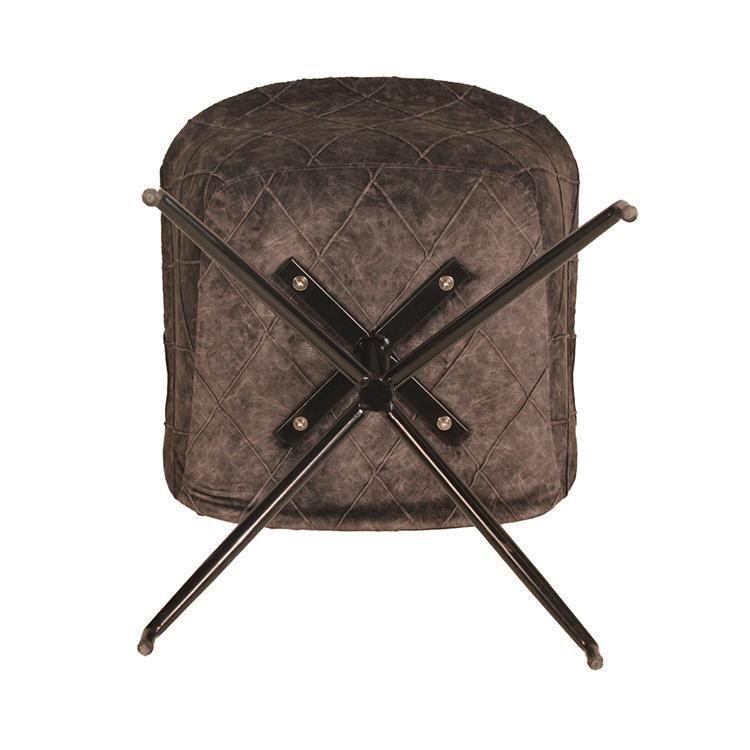 Wholesale Nordic Luxury Dining Chairs Velvet Fabric Restaurant Chair with Arm Metal Legs