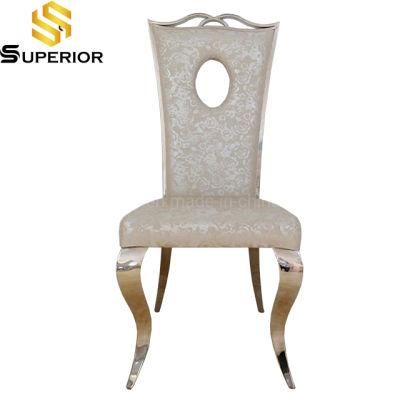 Wholesale China Factory Stainless Steel Gold Chair for Wedding Reception