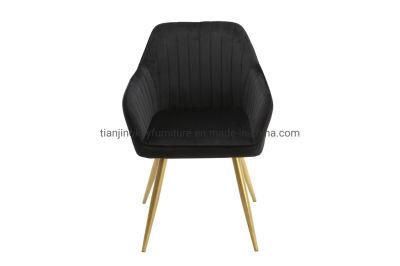 Dining Chair with Gold Painting Legs Hot Sale Dining Chair