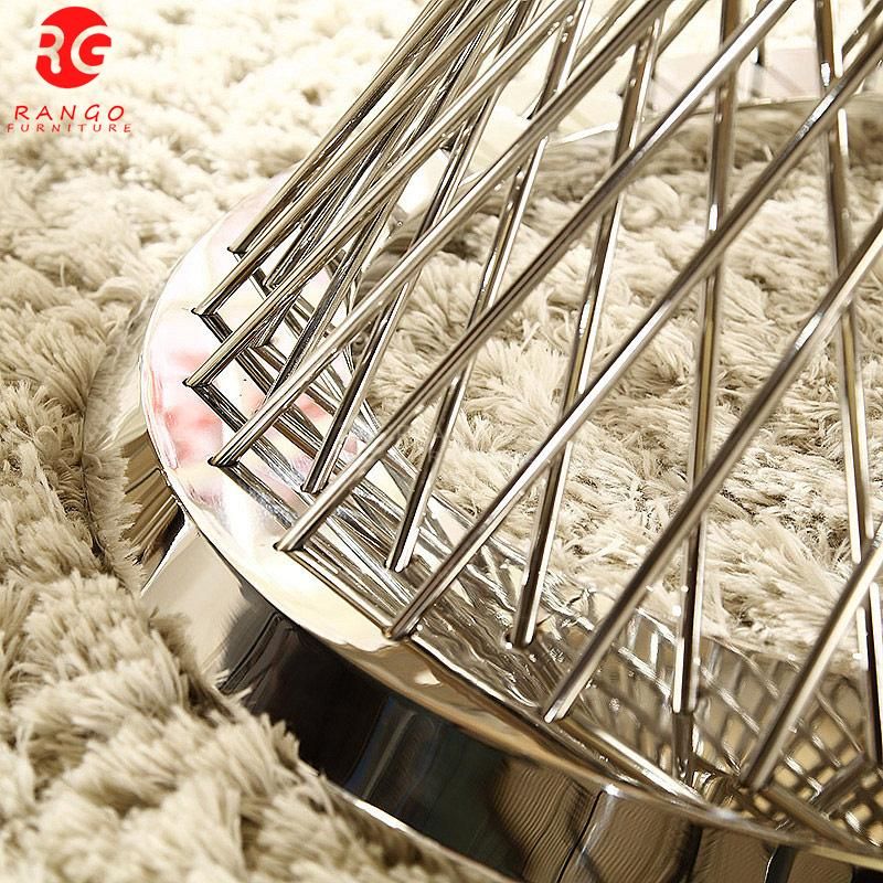 Stainless Steel Turntable Dining Table Round Italian Dining Table Gold Base Round Table