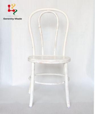 Banquet Event Hire Commercial Use Restaurtant Stackable Rustic Design Wooden Wedding Dining Chair