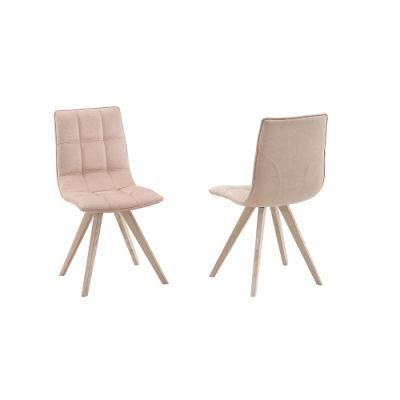 Restaurant Upholstered Dining Chair Solid Wood Furniture