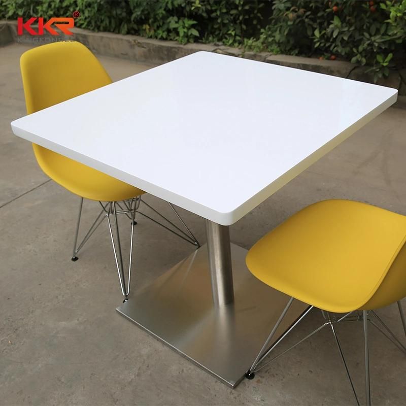 Acrylic Solid Surface Dining Table Coffee Table Dining Table Buffet Table Hotel Furniture Retaurant Table