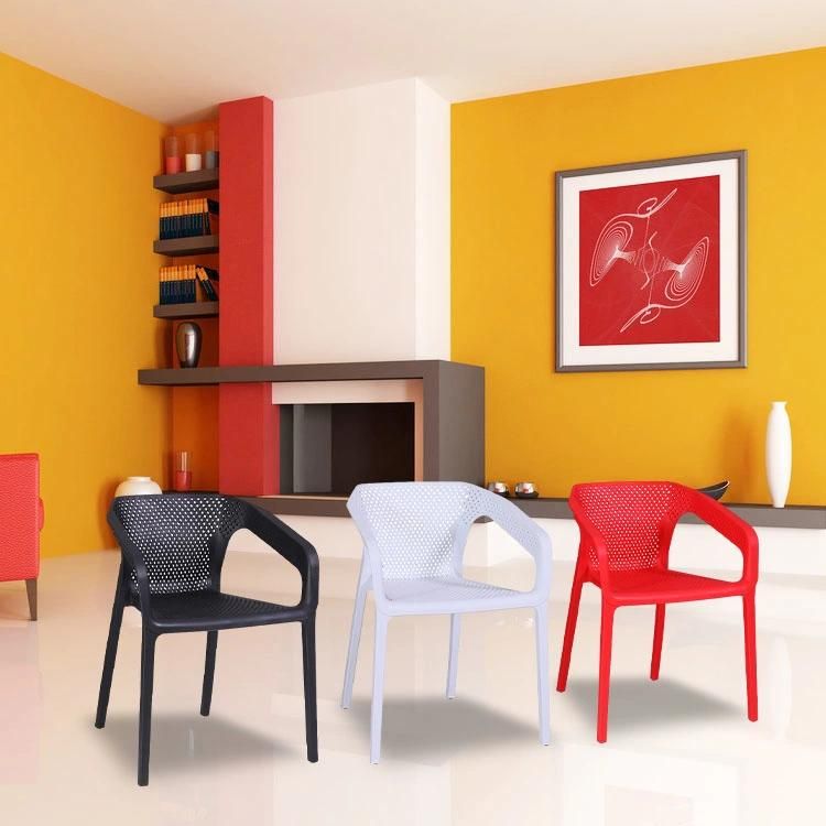 Wholesale Cheap Price Dining Room Chairs Stackable Colorful Plastic Chair Modern Design Dining Chairs