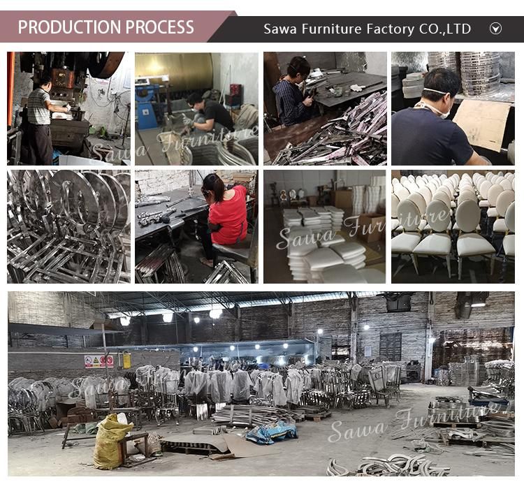 Luxury High Quality Stainless Steel Chairs Sell in Foshan